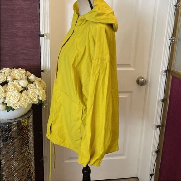 Eileen Fisher Women's Yellow Hooded Jacket, XL - Picture 12 of 16
